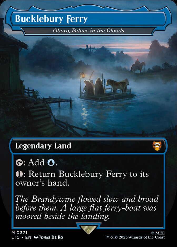 Bucklebury Ferry - Oboro, Palace in the Clouds - [Surge Foil, Borderless] Tales of Middle-earth Commander (LTC)