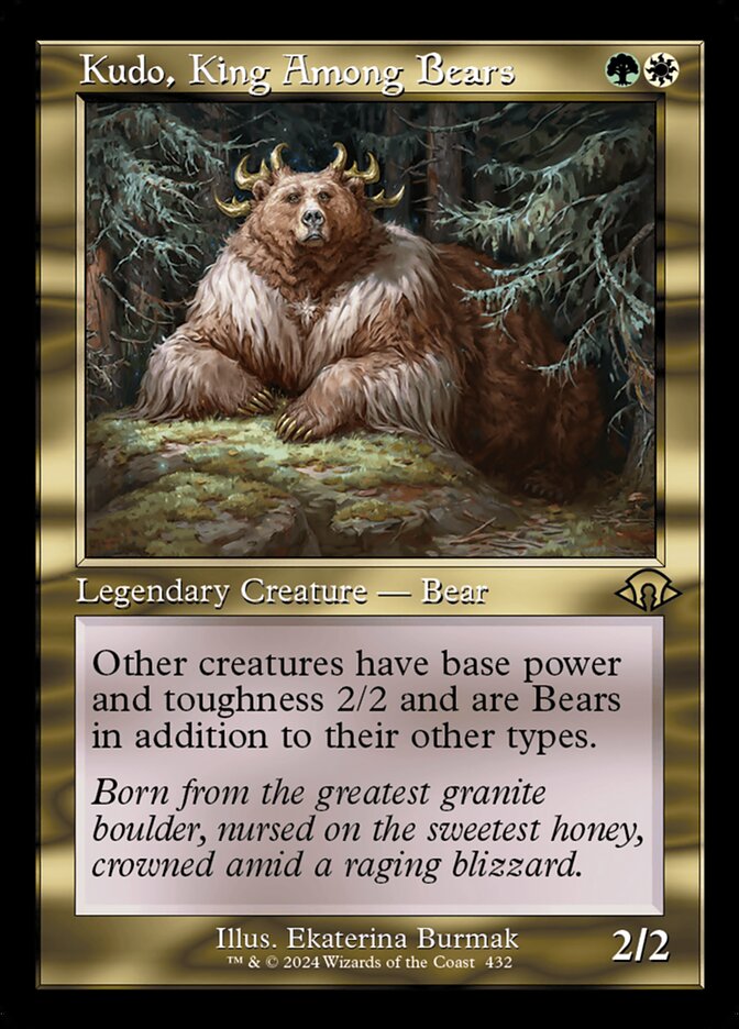 Kudo, King Among Bears - [Retro Frame] Modern Horizons 3 (MH3)