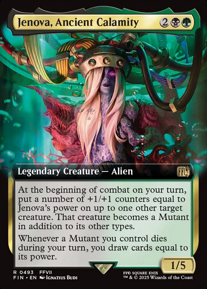 Jenova, Ancient Calamity (493) - [Foil, Extended Art] Final Fantasy (FIN)