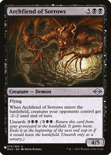 Archfiend of Sorrows (MH2-74) - The List (PLST)