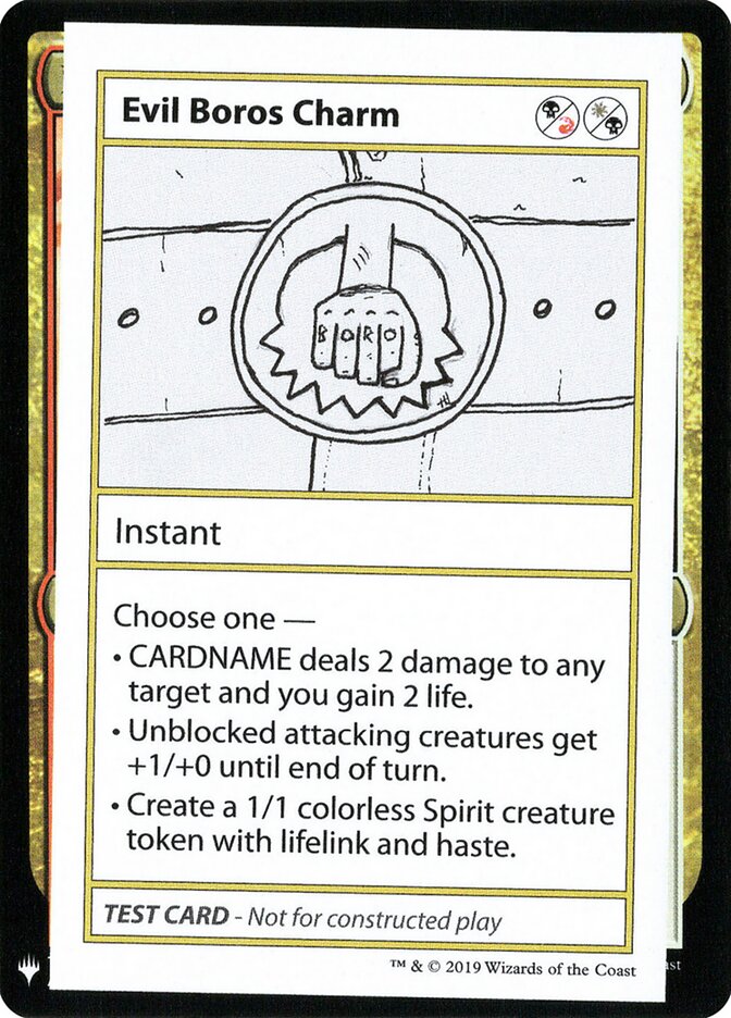 Evil Boros Charm (90) - Mystery Booster Playtest Cards 2019 (CMB1)