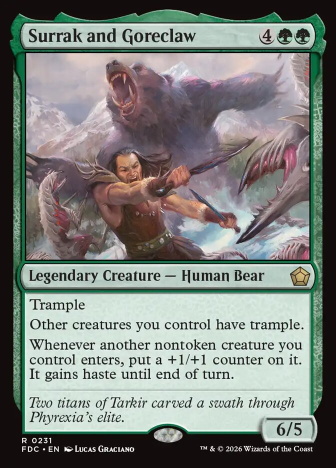 Surrak and Goreclaw (231) - Foundations Commander (FDC)
