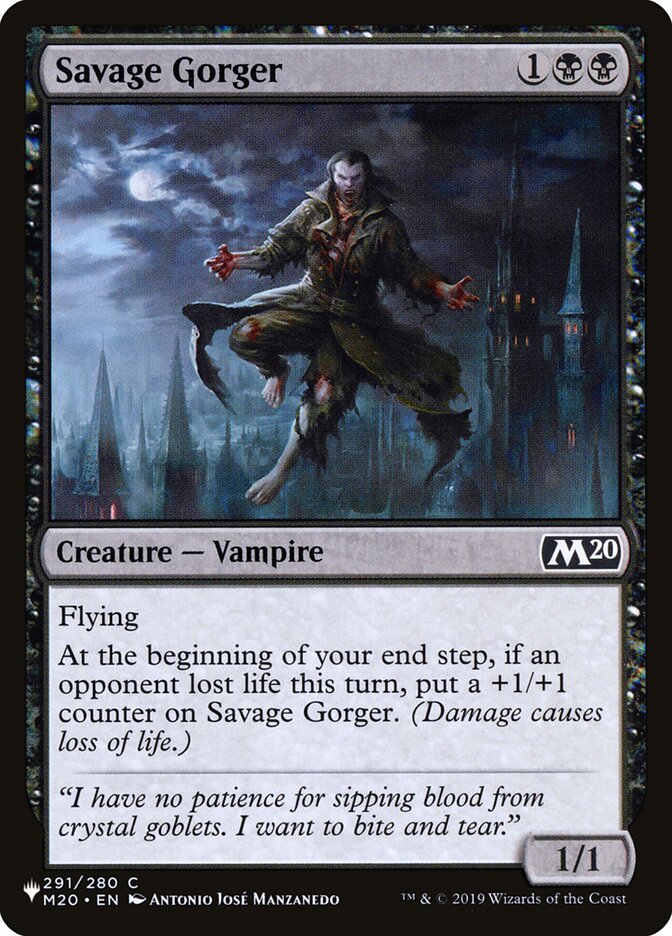 Savage Gorger (M20-291) - The List (PLST)