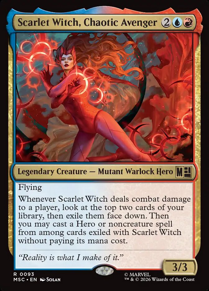 Scarlet Witch, Chaotic Avenger (93) - Marvel Super Heroes Commander (MSC)
