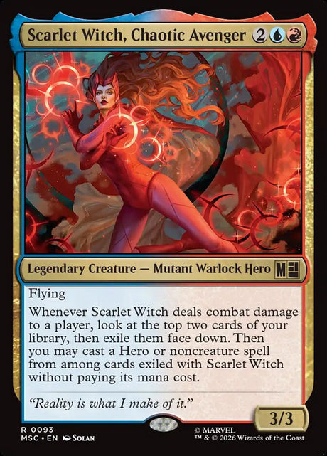 Scarlet Witch, Chaotic Avenger (93) - Marvel Super Heroes Commander (MSC)