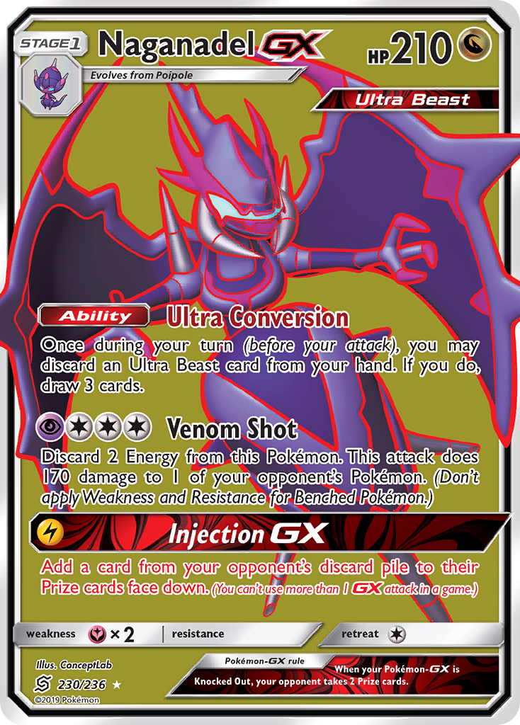 Naganadel-GX (230/236) - [Full Art] Unified Minds (UNM)