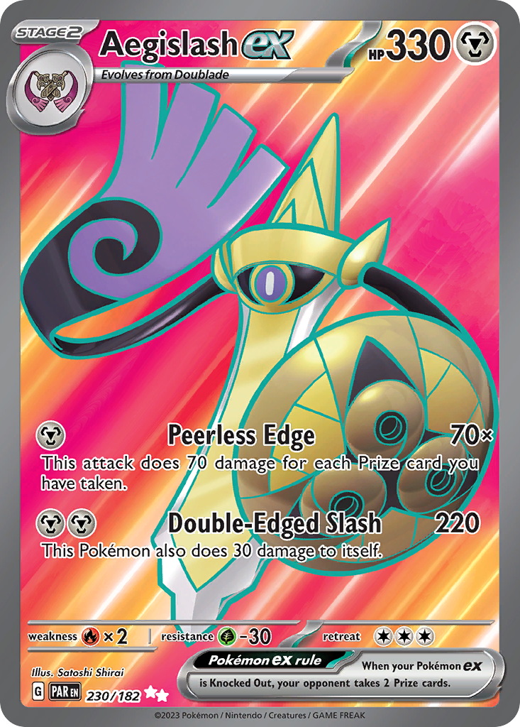 Aegislash ex (230/182) - [Full Art] Paradox Rift (PAR)