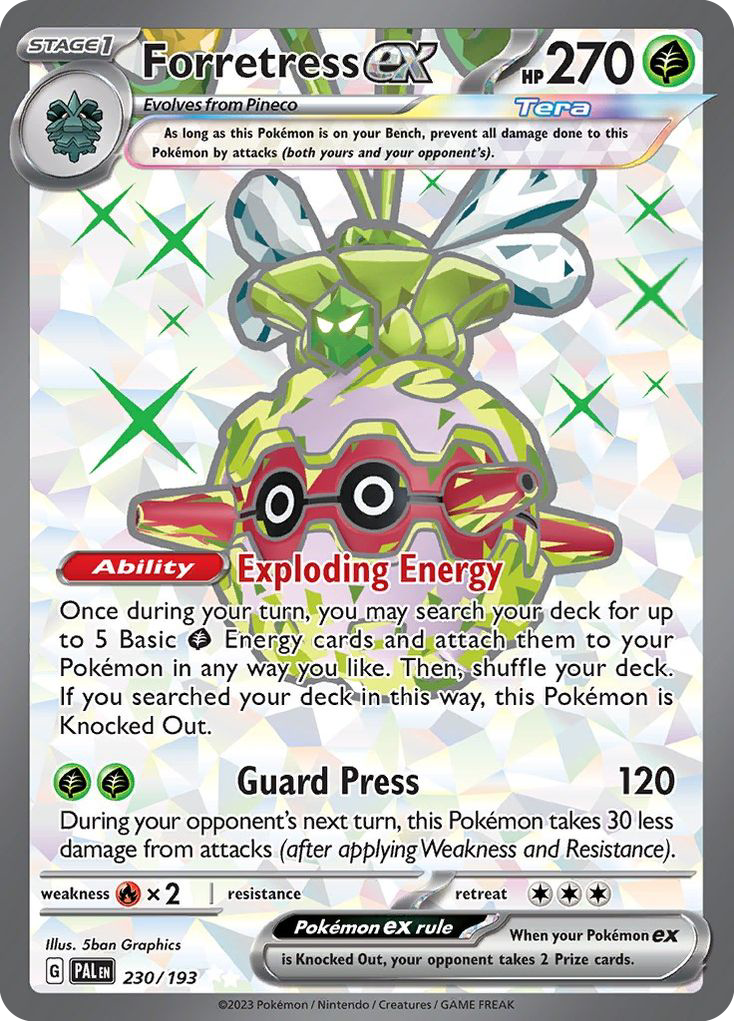 Forretress ex (230/193) - [Full Art] Paldea Evolved (PAL)
