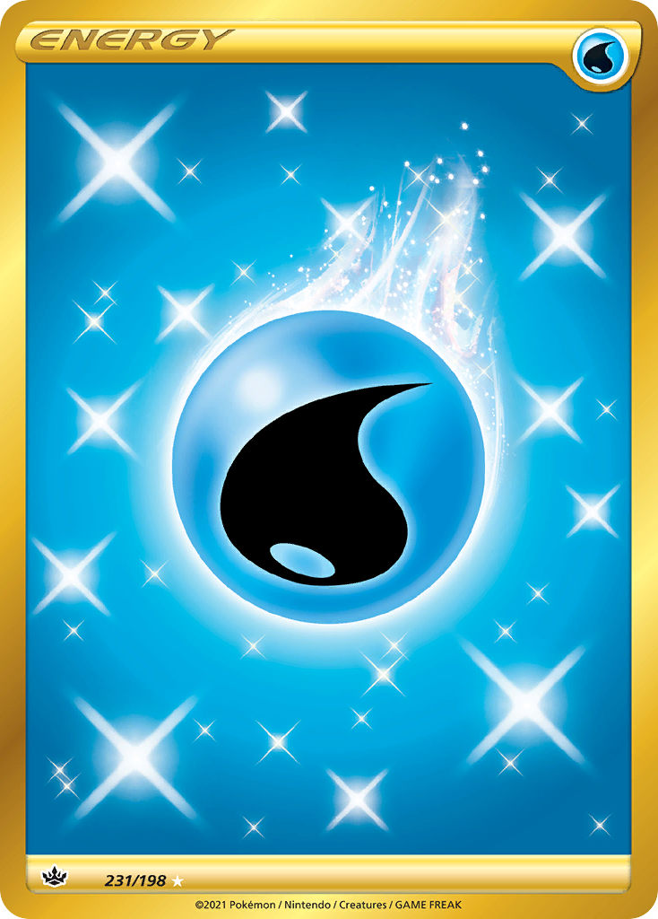 Water Energy (231/198) - [Secret Rare] Chilling Reign (CRE)