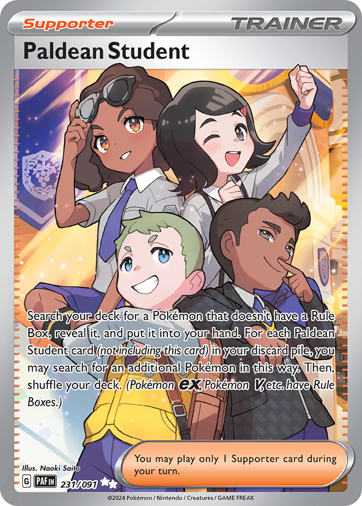 Paldean Student (231/91) - [Full Art] Paldean Fates (PAF)