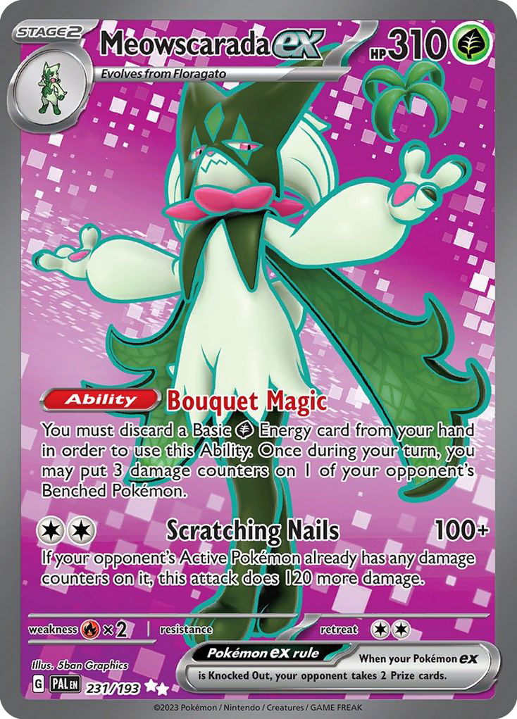Meowscarada ex (231/193) - [Full Art] Paldea Evolved (PAL)