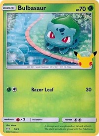 Bulbasaur (1) - McDonald's 25th Anniversary Promos (M21)