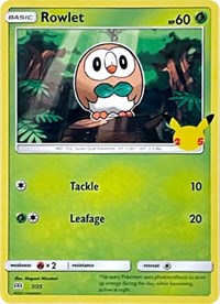 Rowlet (7) - McDonald's 25th Anniversary Promos (M21)