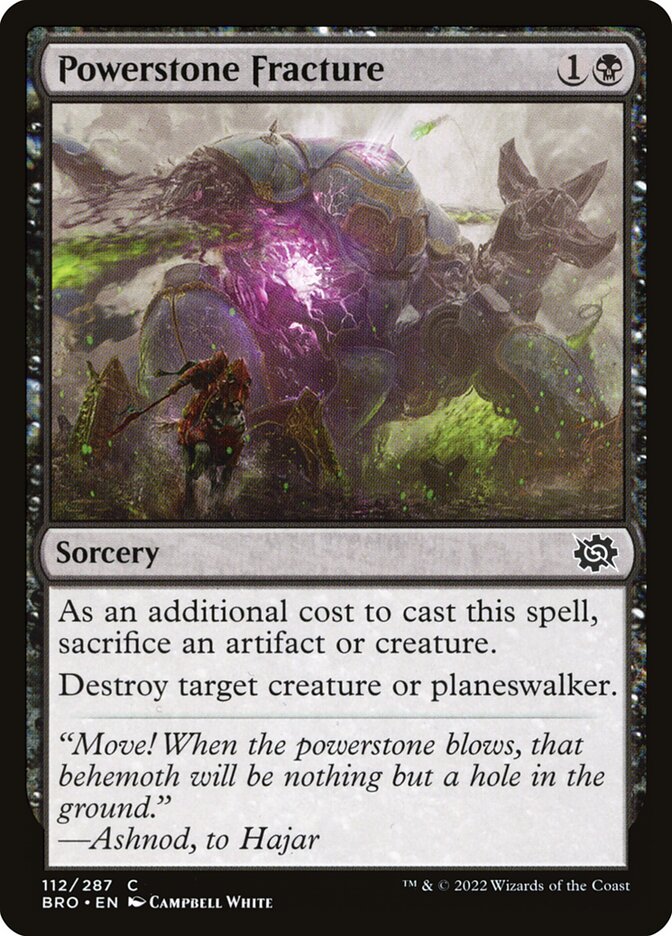 Powerstone Fracture (112) - The Brothers' War (BRO)