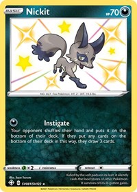 Nickit (SV081) - Shining Fates: Shiny Vault (SHFSV)