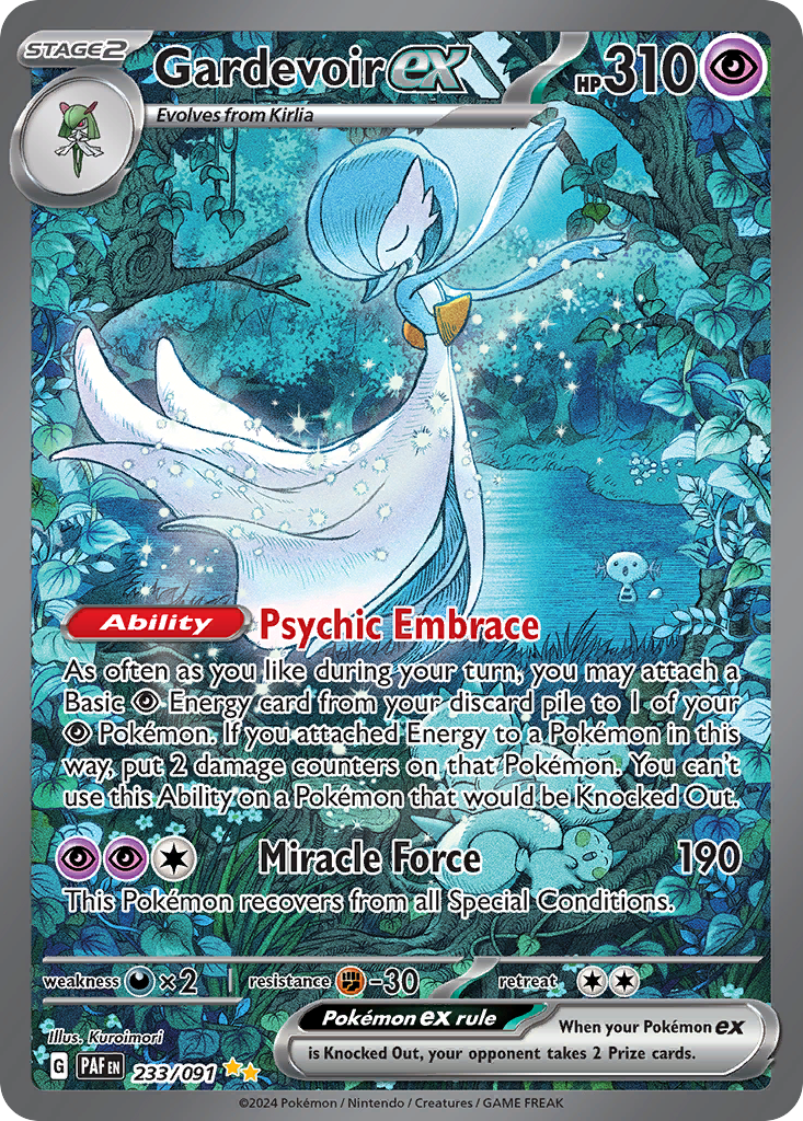 rare gardevoir card Mega Pokemon Extended Art (digital Download) proof acrylic case and featuring a striking image of the captivating character Gardevoir - SWSH12: Silver Tempest