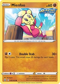 Mienfoo (76) - SWSH05: Battle Styles (SWSH05)