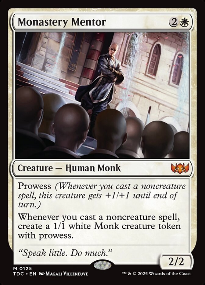 Monastery Mentor (125) - Tarkir: Dragonstorm Commander (TDC)