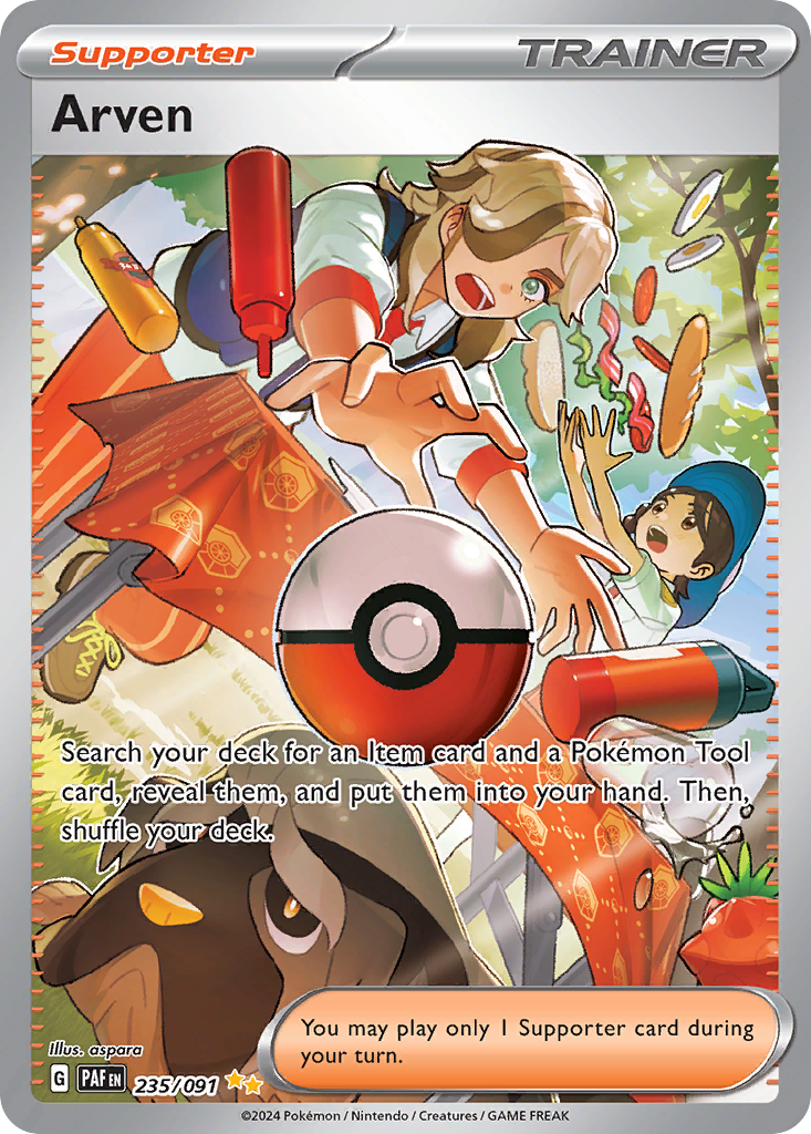 Arven (235/91) - [Special Illustration Rare] Paldean Fates (PAF)