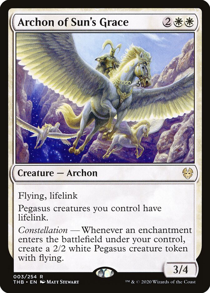 Archon of Sun's Grace (3) - Theros Beyond Death (THB)