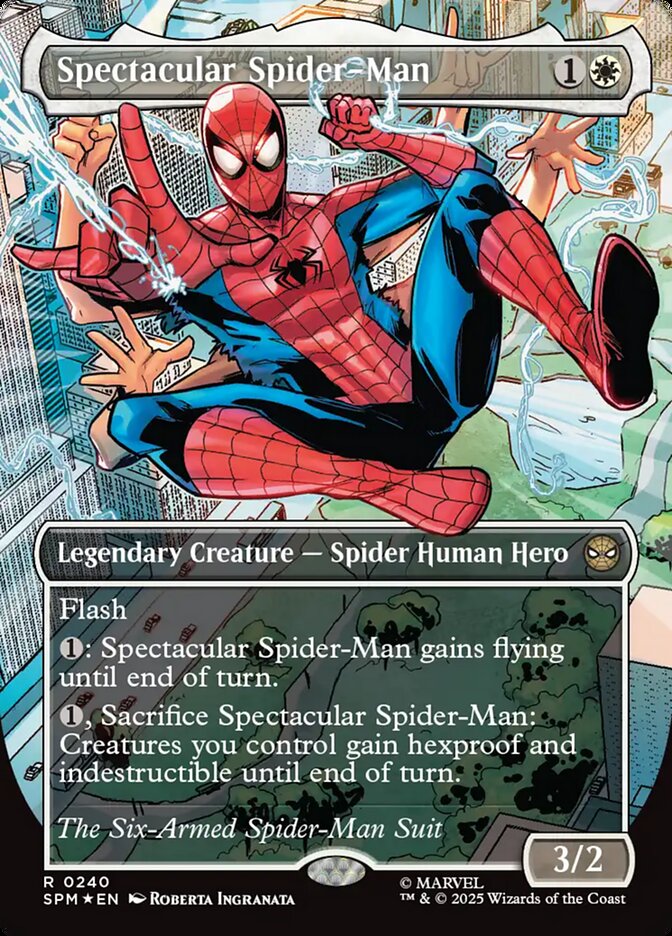 Spectacular Spider-Man (240) - [Textured Foil, Borderless] Marvel's Spider-Man (SPM)