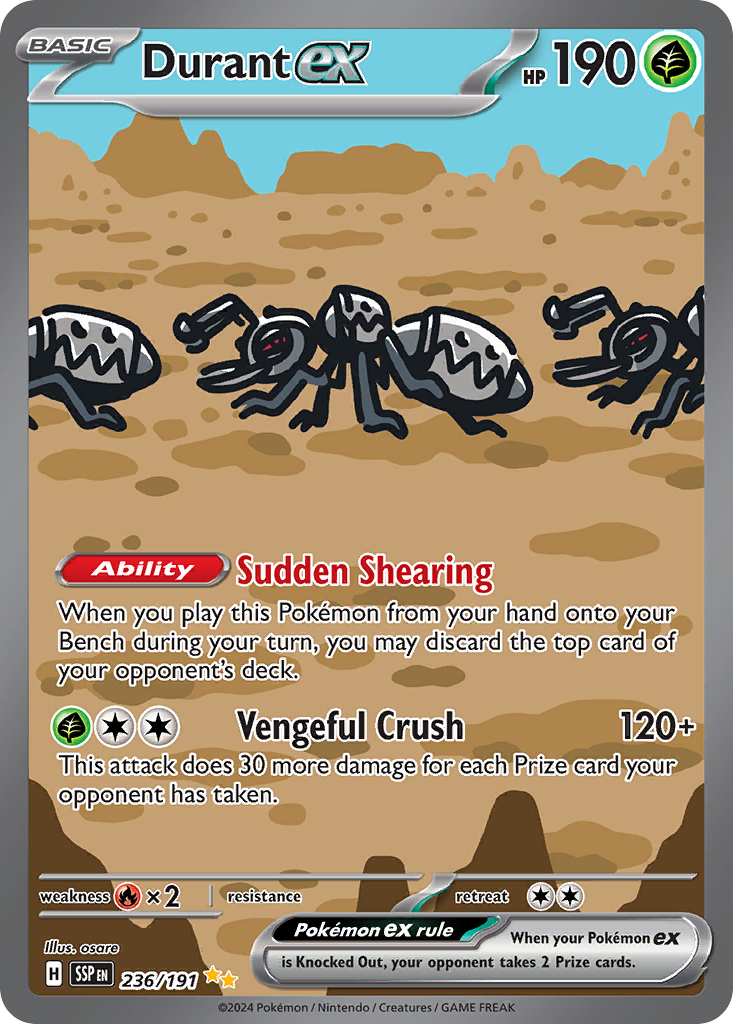 Durant ex (236/191) - [Special Illustration Rare] Surging Sparks (SSP)