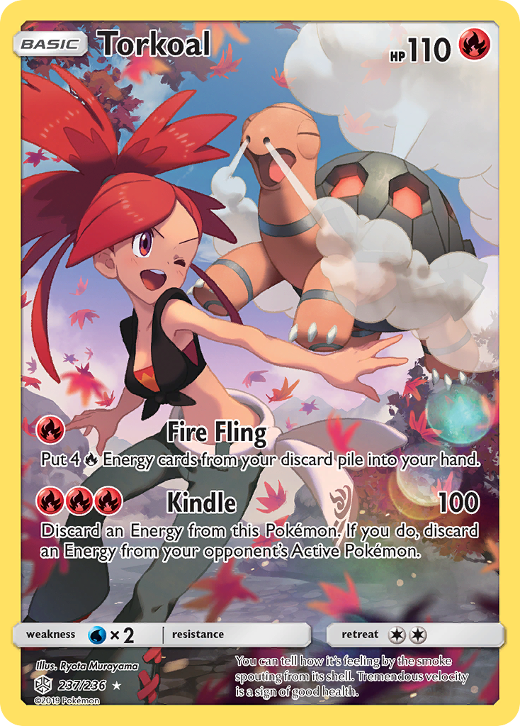 Torkoal (237/236) - [Secret Rare] Cosmic Eclipse (CEC)