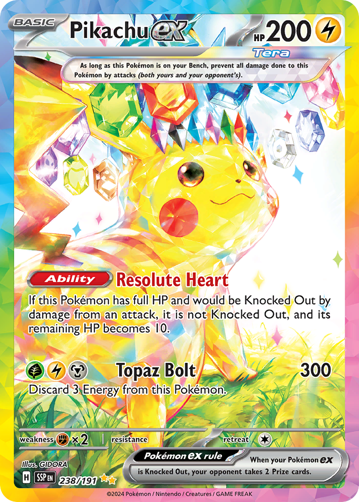 Pikachu ex (238/191) - [Special Illustration Rare] Surging Sparks (SSP)