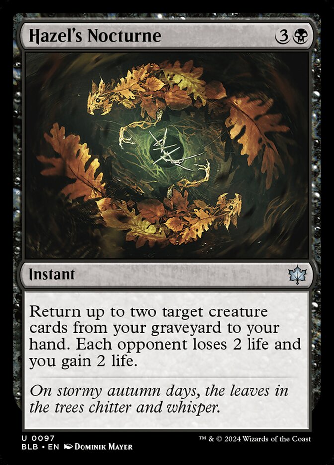 Hazel's Nocturne - Bloomburrow (BLB)
