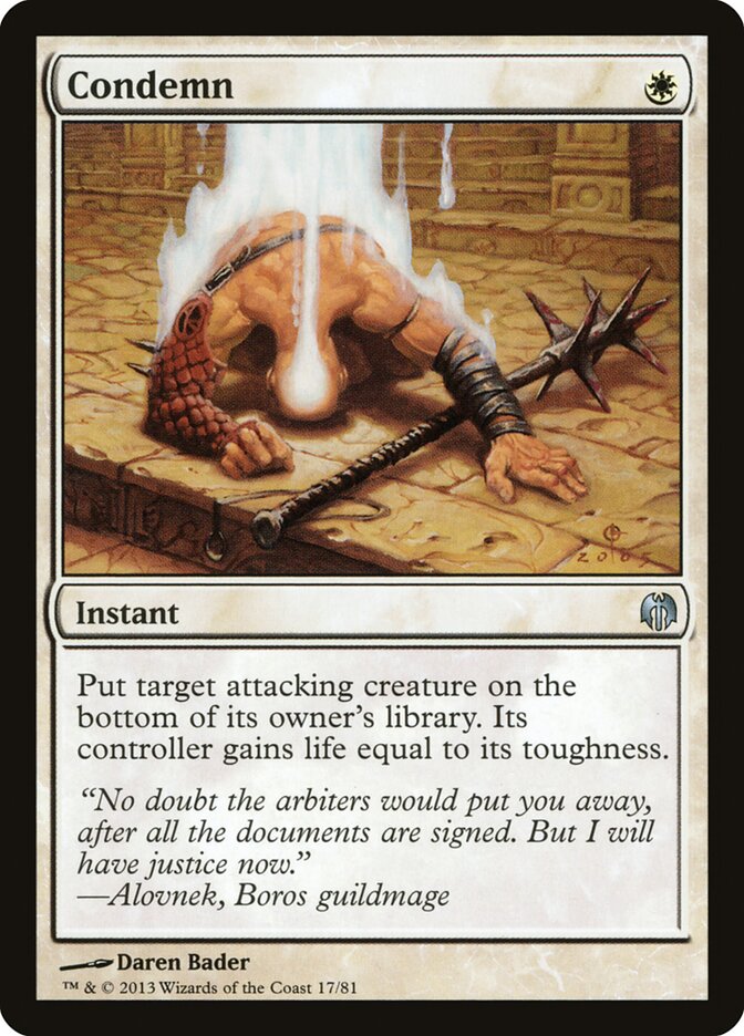 Condemn (17) - Duel Decks: Heroes vs. Monsters (DDL)