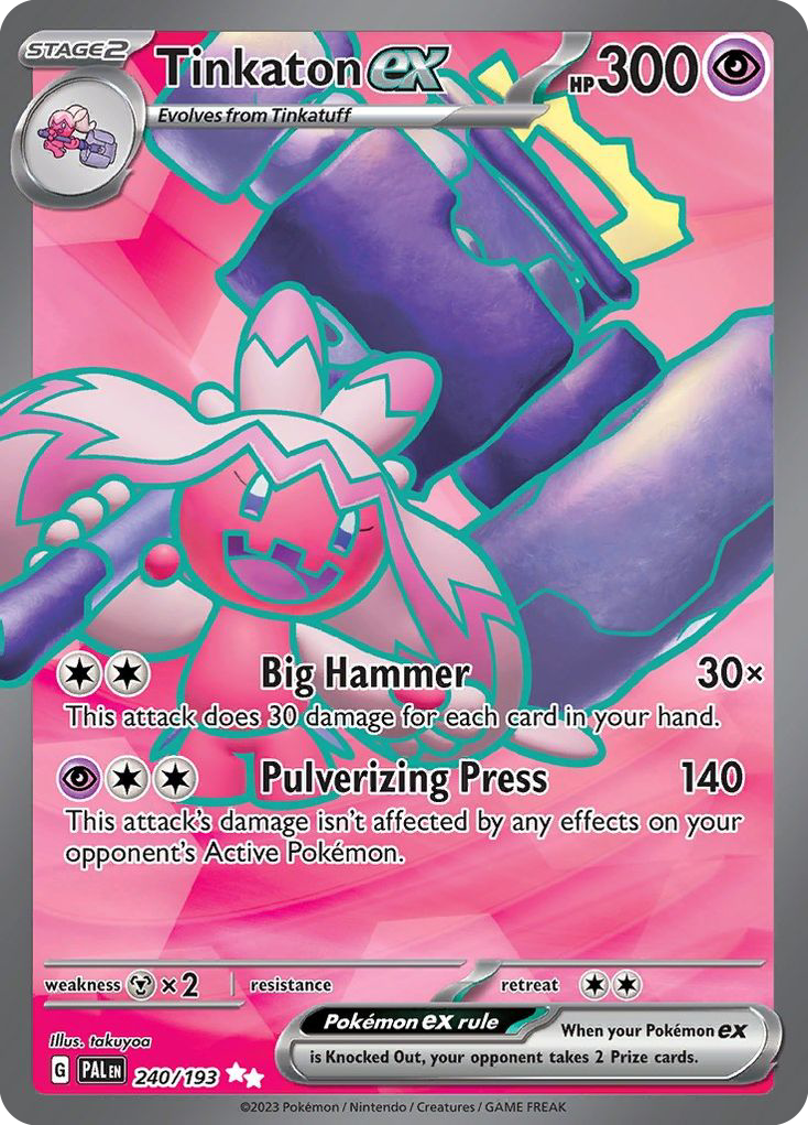 Tinkaton ex (240/193) - [Full Art] Paldea Evolved (PAL)