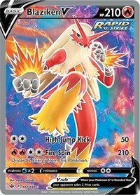 Blaziken V (Full Art) (161) - SWSH06: Chilling Reign (SWSH06)