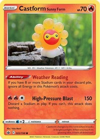 Castform Sunny Form (22) - SWSH06: Chilling Reign (SWSH06)