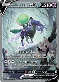 Shadow Rider Calyrex V (Alternate Full Art) (172) - SWSH06: Chilling Reign (SWSH06)