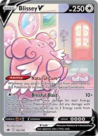 Blissey V (Alternate Full Art) (183) - SWSH06: Chilling Reign (SWSH06)