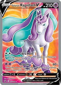 Galarian Rapidash V (Full Art) (167) - SWSH06: Chilling Reign (SWSH06)