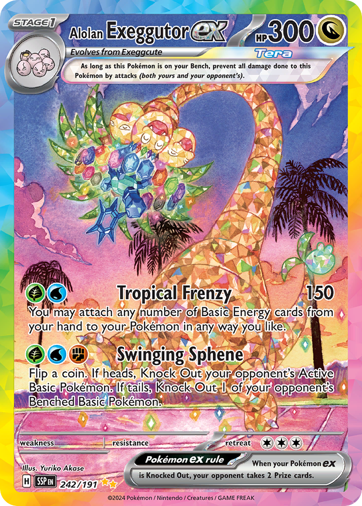 Alolan Exeggutor ex (242/191) - [Special Illustration Rare] Surging Sparks (SSP)