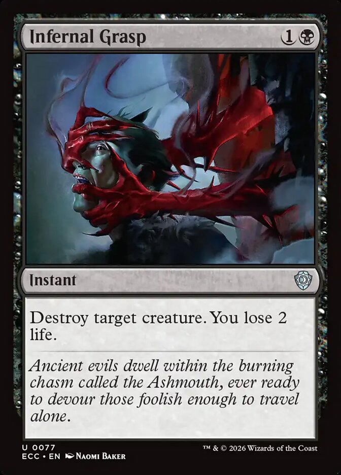 Infernal Grasp (77) - Lorwyn Eclipsed Commander (ECC)