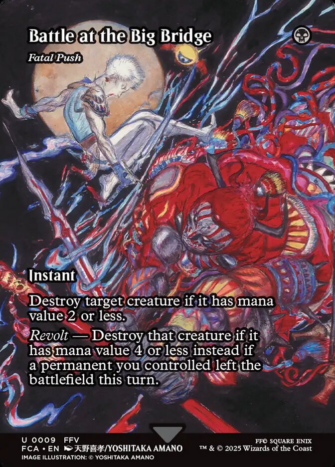 Battle at the Big Bridge - Fatal Push (9) - [Foil, Borderless] Final Fantasy: Through the Ages (FCA)