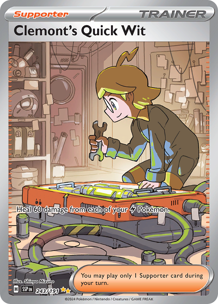 Clemont's Quick Wit (243/191) - [Special Illustration Rare] Surging Sparks (SSP)