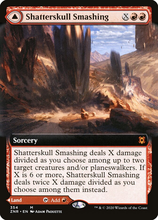 Shatterskull Smashing // Shatterskull, the Hammer Pass (354) - Zendikar Rising (ZNR)