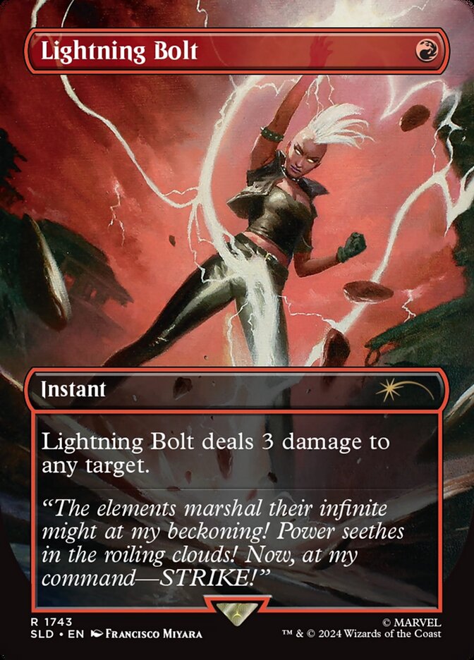 Lightning Bolt (1743) - [Borderless] Secret Lair Drop (SLD)