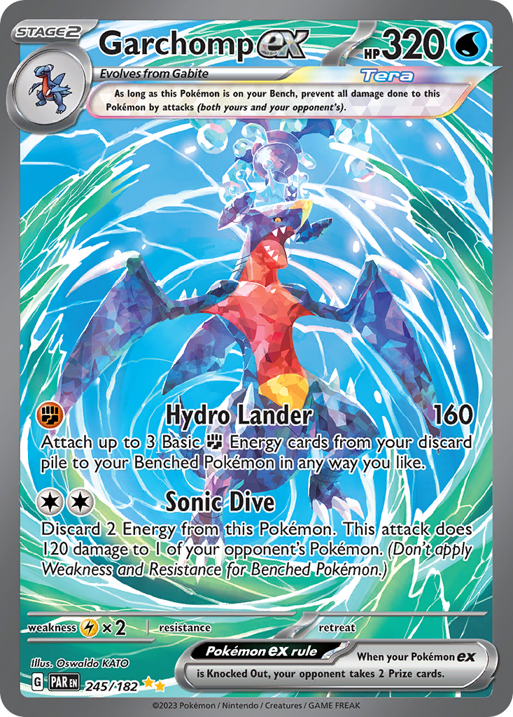 Garchomp ex (245/182) - [Special Illustration Rare] Paradox Rift (PAR)