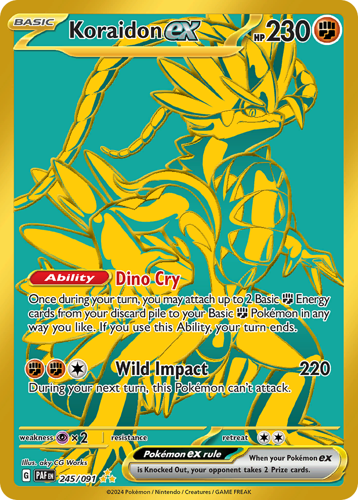 Koraidon ex (245/91) - [Gold Holo] Paldean Fates (PAF)