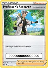 Professor's Research - SWSH178 (with Pokemon Go Code) (SWSH178) - SWSH: Sword & Shield Promo Cards (SWSD)
