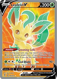 Leafeon V (Full Art) (166) - SWSH07: Evolving Skies (SWSH07)
