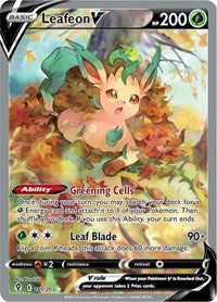 Leafeon V (Alternate Full Art) (167) - SWSH07: Evolving Skies (SWSH07)