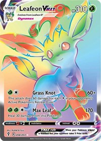 Leafeon VMAX (Secret) (204) - SWSH07: Evolving Skies (SWSH07)