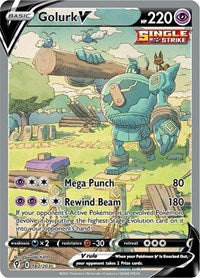 Golurk V (Alternate Full Art) (182) - SWSH07: Evolving Skies (SWSH07)