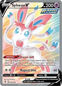 Sylveon V (Full Art) (183) - SWSH07: Evolving Skies (SWSH07)